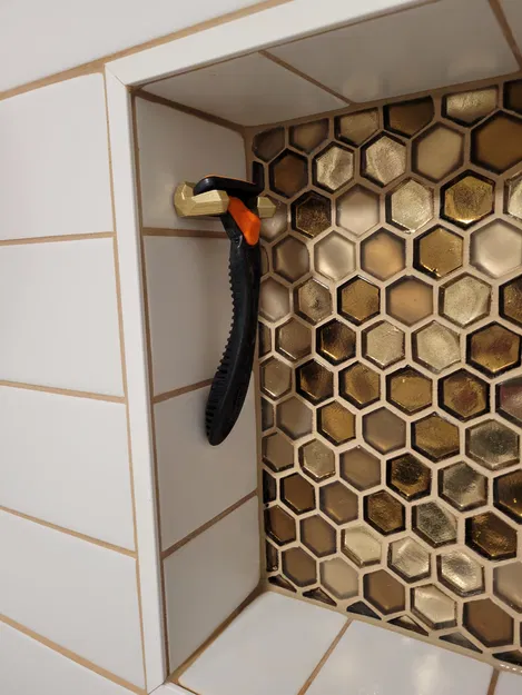 Giá treo dao cạo râu gắn tường (Angular Razor Mount) tiện lợi - Image 2