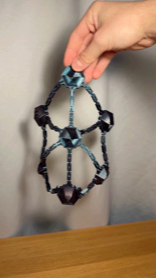 Đồ chơi Fidget dạng lưới lục giác (Hexagon Fidget Chain Mesh) - Thumbnail 4