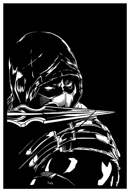 Mẫu Tranh Treo Tường Scorpion 3D Ấn Tượng Cho Game Thủ - Image 1