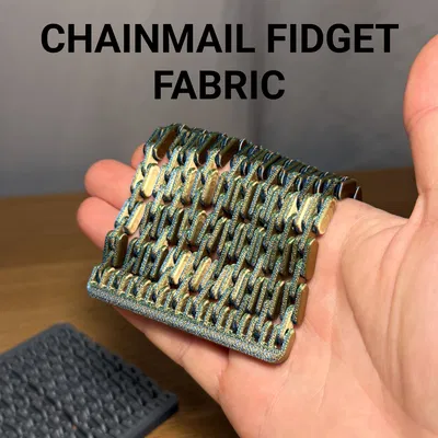 Vải Fidget Dạng Xích (Chainmail Fidget Fabric)