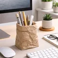 Ống Cắm Bút Túi Giấy Vò Nhăn | Đồ Trang Trí Bàn Làm Việc Hiện Đại - Thumbnail 3