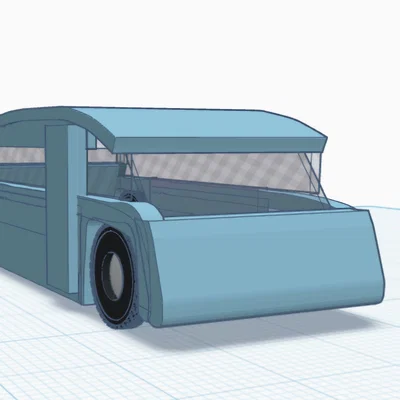 Mô hình xe buýt tương lai 2050 - File in 3D độc đáo