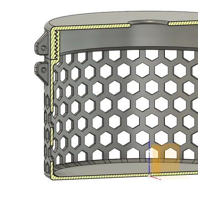 Hộp lưới tổ ong Motouz - Giải pháp lưu trữ thông minh in 3D
