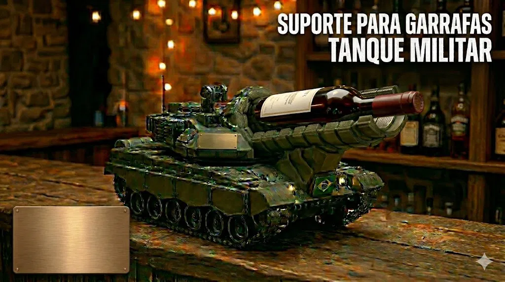 Giá Đỡ Chai Rượu: Xe Tăng Quân Sự (Phiên Bản Chiến Thuật) - Image 1