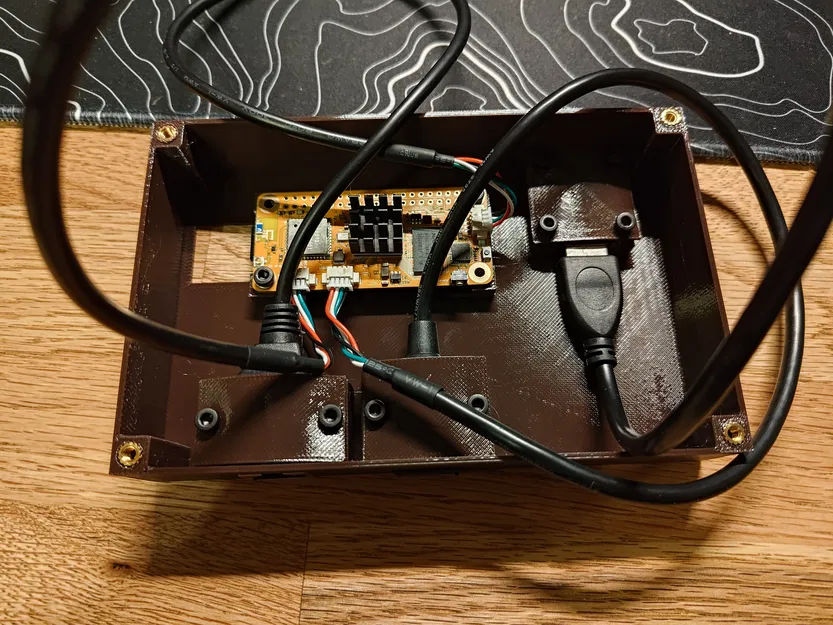 Vỏ hộp bảo vệ Radxa S0 kèm giá đỡ dây cáp và cổng chuyển đổi USB - Image 3