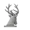 Mô hình tượng đầu hươu (Deer Bust) có khay để đồ trang trí 3D - Thumbnail 4