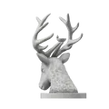 Mô hình tượng đầu hươu (Deer Bust) có khay để đồ trang trí 3D - Thumbnail 6