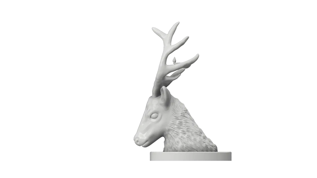 Mô hình tượng đầu hươu (Deer Bust) có khay để đồ trang trí 3D - Image 7