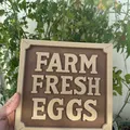 Bảng trang trí Farm Fresh Eggs: Tạo điểm nhấn phong cách nông trại - Thumbnail 5