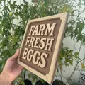 Bảng trang trí Farm Fresh Eggs: Tạo điểm nhấn phong cách nông trại - Thumbnail 6