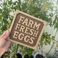 Bảng trang trí Farm Fresh Eggs: Tạo điểm nhấn phong cách nông trại - Thumbnail 7