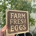 Bảng trang trí Farm Fresh Eggs: Tạo điểm nhấn phong cách nông trại - Thumbnail 8