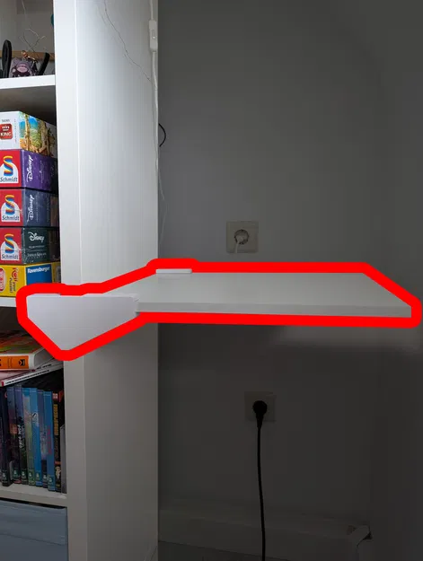 Pát gắn thêm ngăn kệ cho tủ IKEA Kallax - Image 1