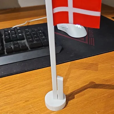 Mô hình cờ Đan Mạch (dansk flag) - Tệp STL in 3D trang trí để bàn