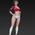 Mô hình 3D nhân vật nữ vận động viên phong cách thể thao - Thumbnail 3