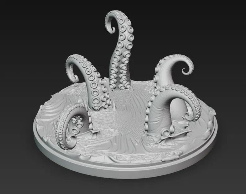 Mô hình xúc tu Tentacles phong cách Cthulhu trang trí 3D - Image 2
