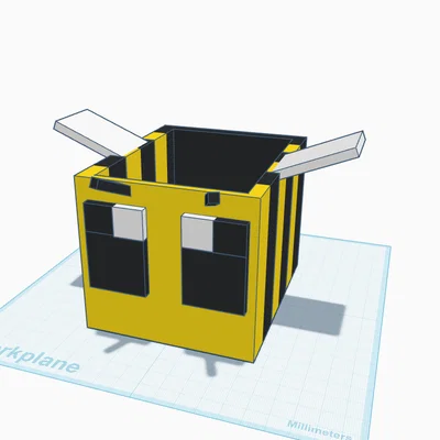Chậu cây hình chú ong Minecraft độc đáo - Mô hình in 3D