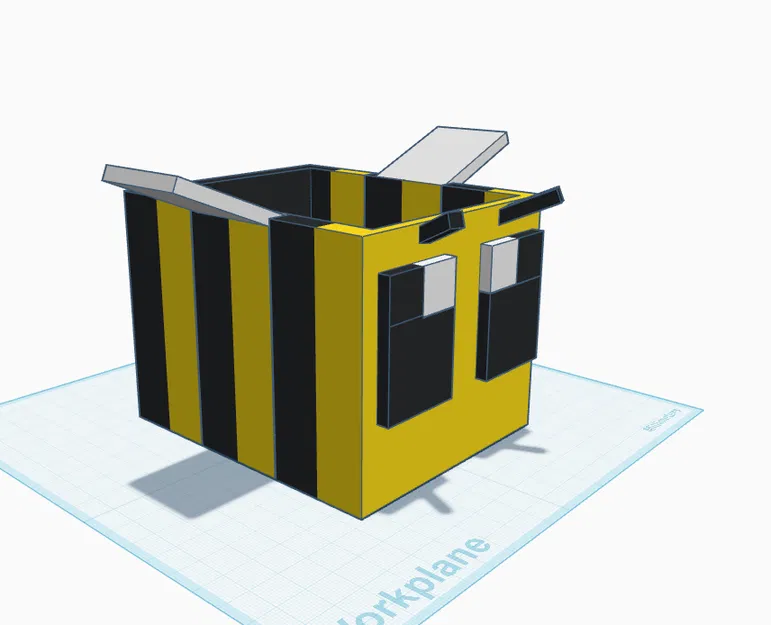 Chậu cây hình chú ong Minecraft độc đáo - Mô hình in 3D - Image 2