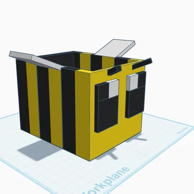 Chậu cây hình chú ong Minecraft độc đáo - Mô hình in 3D