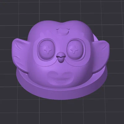 Mô hình 3D huy hiệu Duolingo tháng 1 cực đáng yêu cho người học ngoại ngữ
