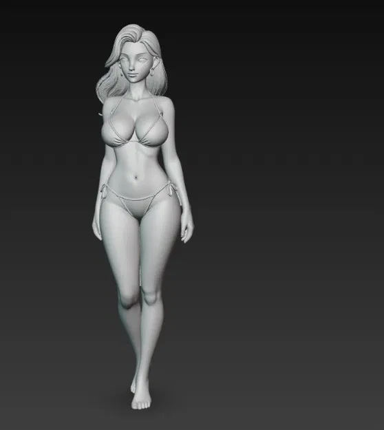 Mô hình tượng nhân vật nữ xinh đẹp gợi cảm trong trang phục bikini - Image 4
