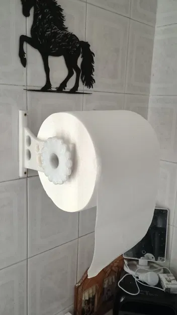 Giá treo cuộn khăn giấy 3D gắn tường tiện lợi - Image 3