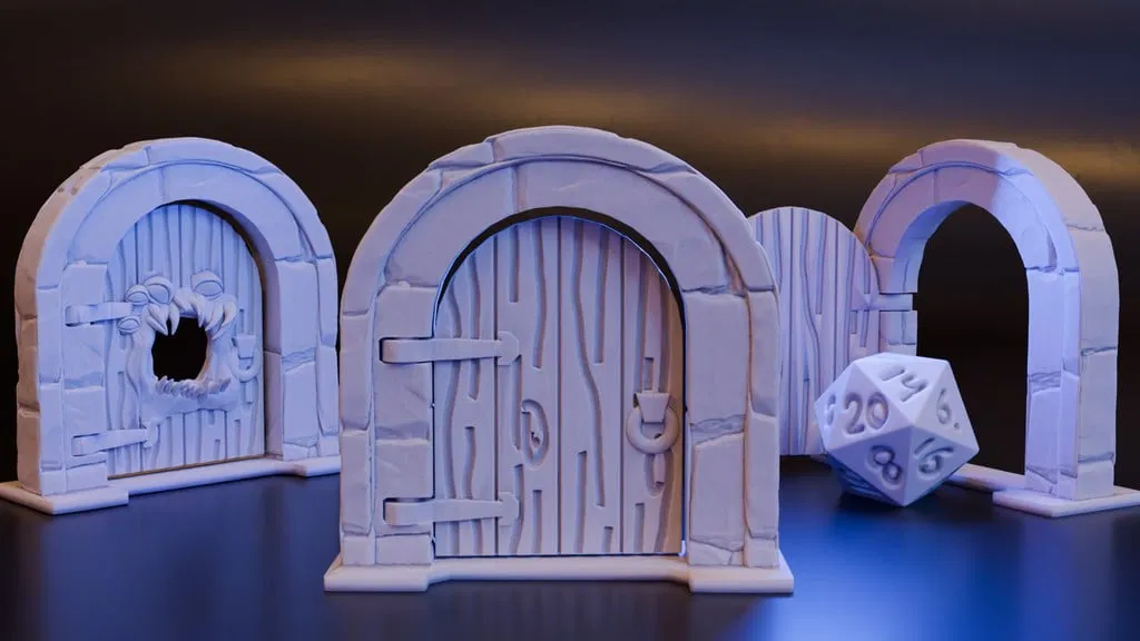 Mô hình cửa lắp ghép (Modular Door Props) cho DND và TTRPG - Image 2