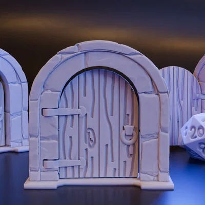 Mô hình cửa lắp ghép (Modular Door Props) cho DND và TTRPG