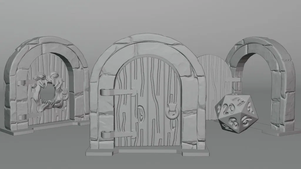 Mô hình cửa lắp ghép (Modular Door Props) cho DND và TTRPG - Image 3