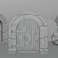 Mô hình cửa lắp ghép (Modular Door Props) cho DND và TTRPG - Thumbnail 3