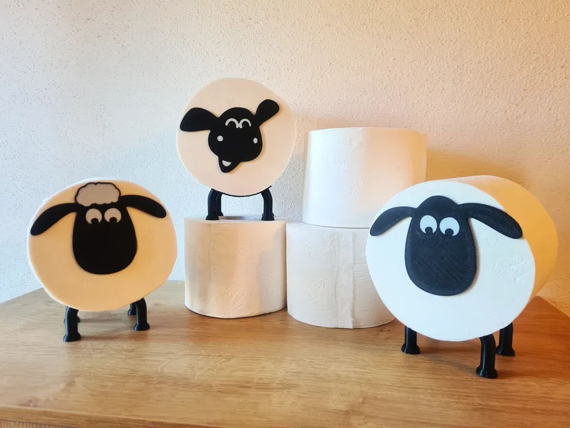 Giá đỡ giấy vệ sinh hình cừu siêu cấp (Ultimate Sheep Toilet Paper Holder) - Image 1