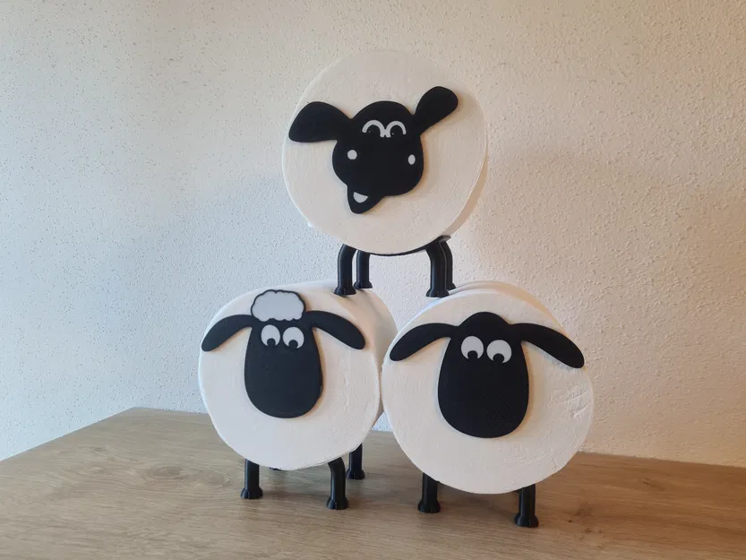 Giá đỡ giấy vệ sinh hình cừu siêu cấp (Ultimate Sheep Toilet Paper Holder) - Image 2