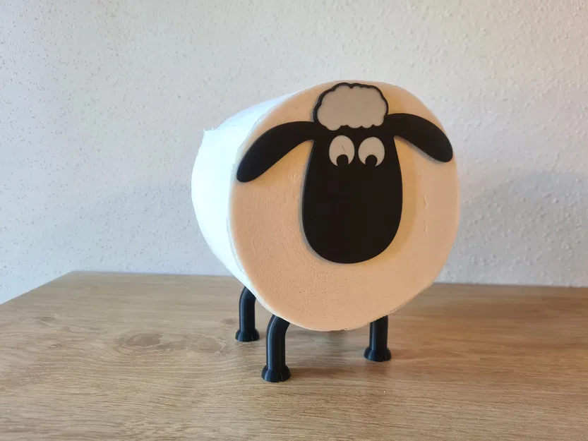 Giá đỡ giấy vệ sinh hình cừu siêu cấp (Ultimate Sheep Toilet Paper Holder) - Image 3