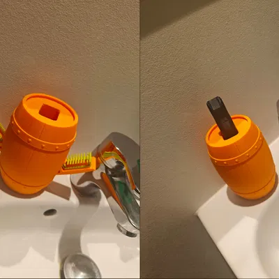 Đế cắm Philips Oneblade dạng thùng với ngăn chứa "bí mật"