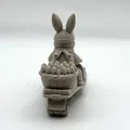 Mô hình chú thỏ Phục sinh lái xe trượt tuyết (Easter Bunny Snowmobile Rider) - Thumbnail 5