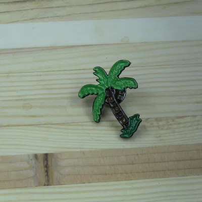 Ghim cài áo hình cây dừa (Palm tree Enamel pin)