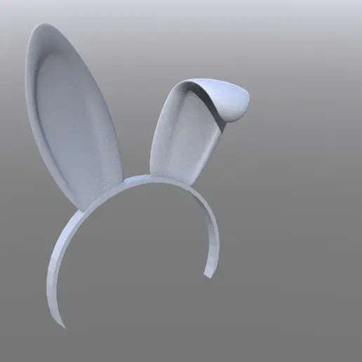 Mô hình tai thỏ trang trí trứng và phụ kiện thú cưng 3D - Image 1