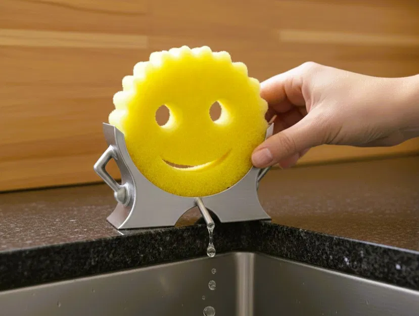Giá đỡ miếng bọt biển ScrubDaddy 3D - Tiện lợi, khô ráo cho căn bếp - Image 1