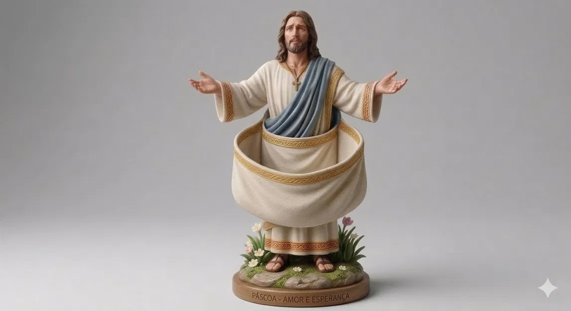 Mô hình 3D: Chúa Phục sinh (Phiên bản sẻ chia) - Image 2