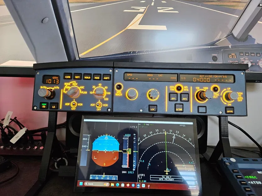 Chân đế cao cho Winwing Winctrl Airbus FCU hỗ trợ màn hình phụ - Image 1