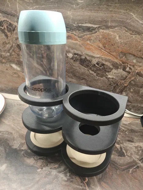 Giá đỡ đôi in 3D tiện lợi cho bình SodaStream - Image 1