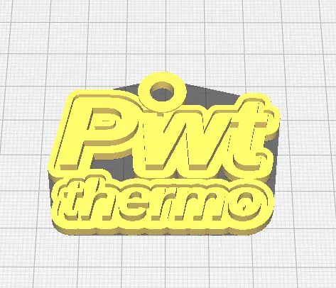 Mẫu in 3D móc khóa Pwt thermo độc đáo cho anh em tài xế - Image 1