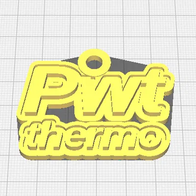 Mẫu in 3D móc khóa Pwt thermo độc đáo cho anh em tài xế