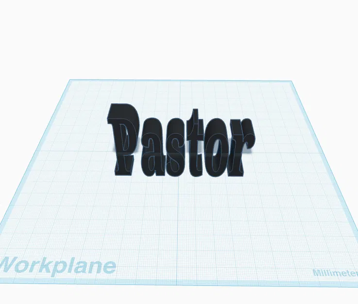 Mô hình chữ nổi 3D Pastor - Decor trang trí độc đáo và tinh tế - Image 1