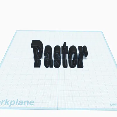 Mô hình chữ nổi 3D Pastor - Decor trang trí độc đáo và tinh tế