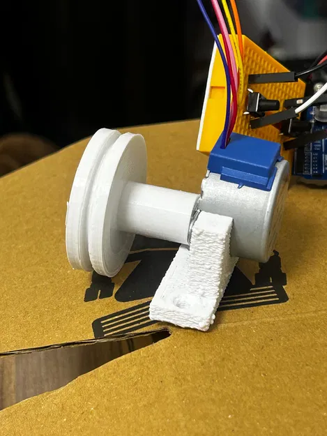 Puly cho động cơ bước 28BYJ-48 dùng làm thang máy mô hình - Image 2