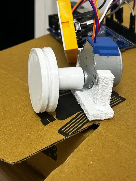 Puly cho động cơ bước 28BYJ-48 dùng làm thang máy mô hình - Image 3