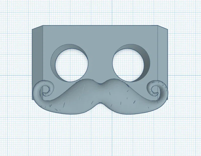 Phụ kiện mặt robot Otto với bộ ria mép cực chất cho 3D Printing - Image 1