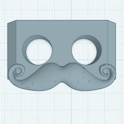 Phụ kiện mặt robot Otto với bộ ria mép cực chất cho 3D Printing