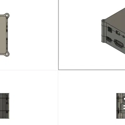 Vỏ Case Cho Raspberry Pi 3B+ Làm Router LTE Di Động (Waveshare SIM7600G-H 4G HAT)